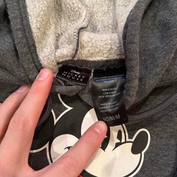 Disney Mickey Mouse Cute Graphic Hooded Sweatshirt Sz.M - Picture 2 of 7